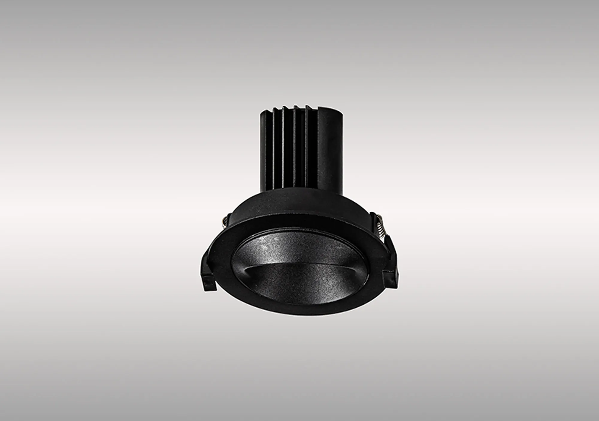 Bonia 12 Tridonic Powered 12W 3000K 1200lm 24° CRI>90 LED Engine Black/Black Fixed Recessed Spotlight, IP20 DM202469  Dlux Bonia 12